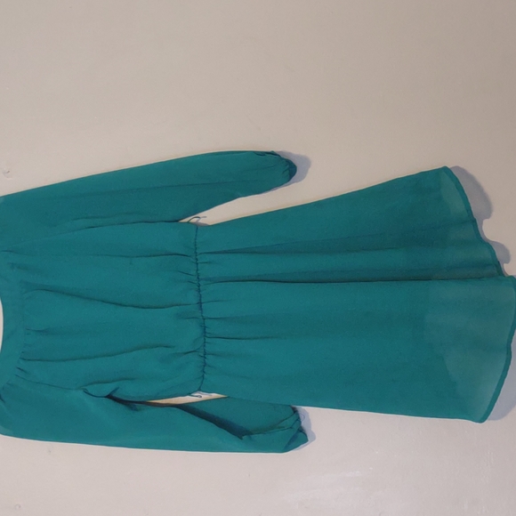 Girls Sheer Summer Dress with Lining - Picture 3 of 3